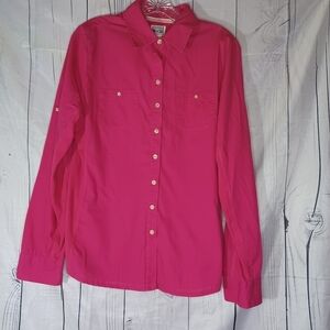Converse One Star Bright Pink Y2K Retro Casual Utility Camp Button-Up Shirt
